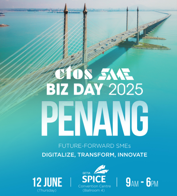 CTOS SME BIZ Day 2025 Penang event poster for 12 June 2025 at Setia SPICE Convention Centre