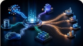 AI and connected systems visual for Nexora